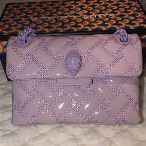 Kurt Geiger Lilac Woven Shoulder Bag